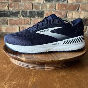 Brooks Beast GTS 24 Supportive Men's 11 Blue Walking Running Shoes Sneakers
